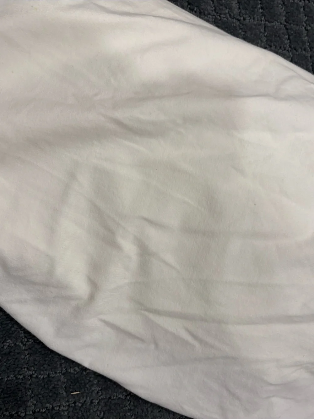 Four way stretch white knit for maternity panels fabric